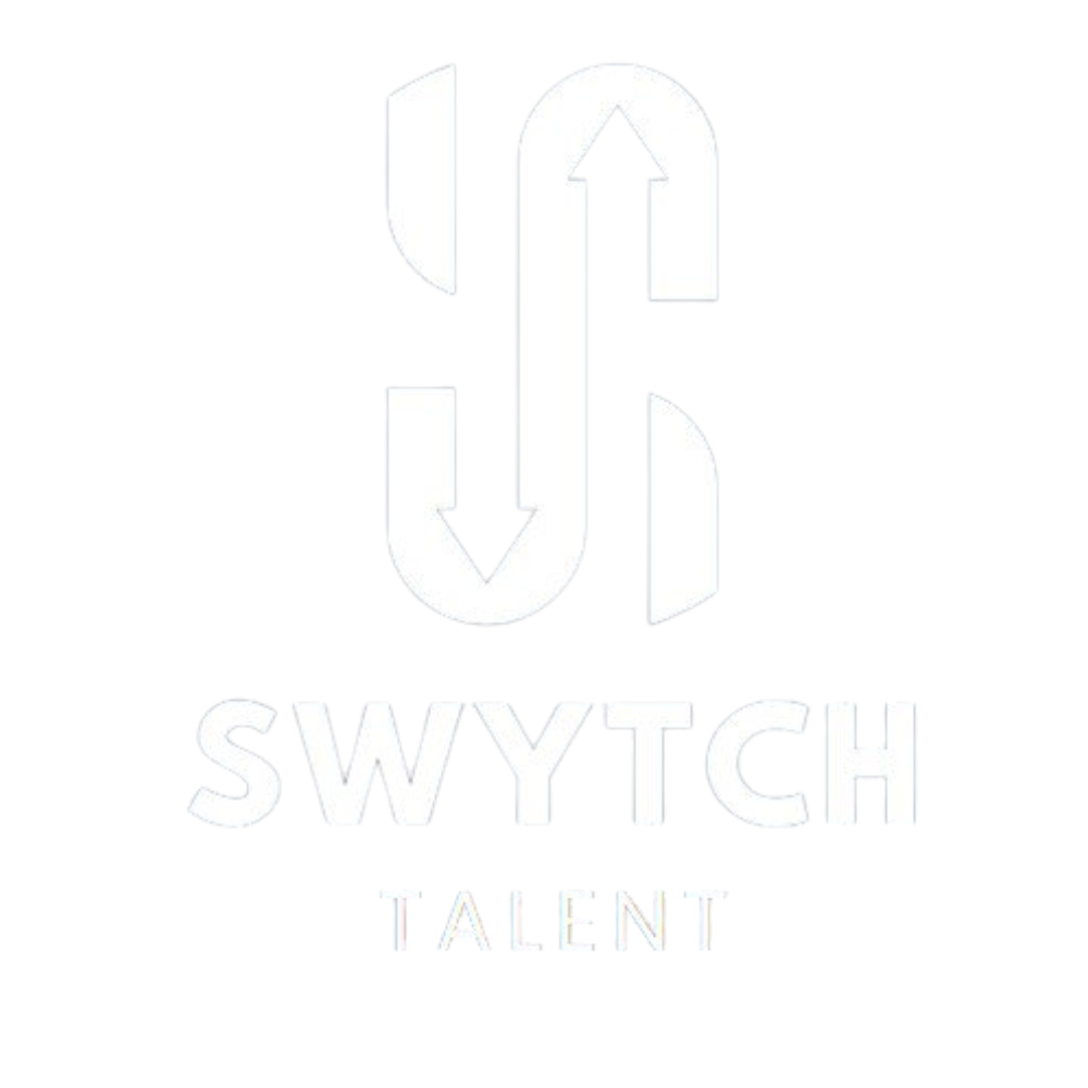 Swytch Talent Logo, White, Recruitment Services,